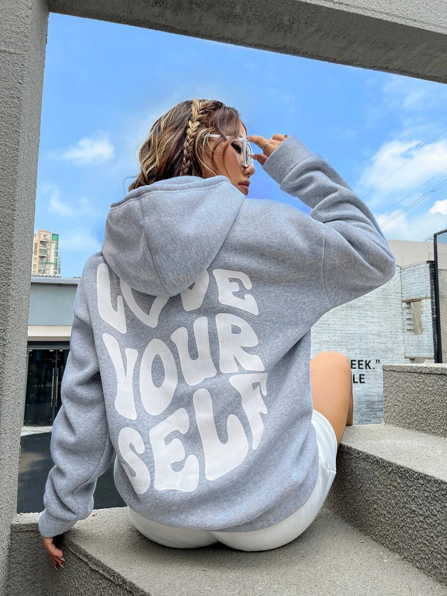 Cecilia | Back printed hoodie for women
