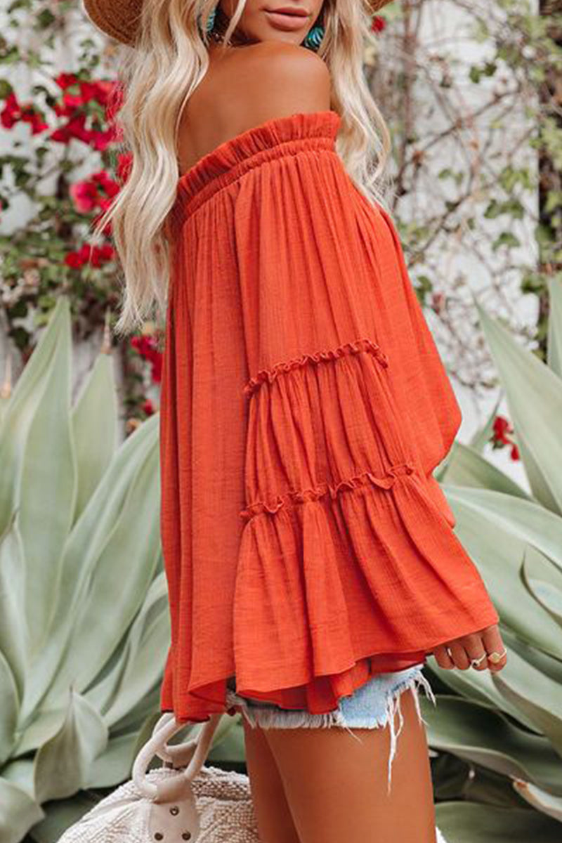 Dalia® | Street Solid Off Shoulder Tops