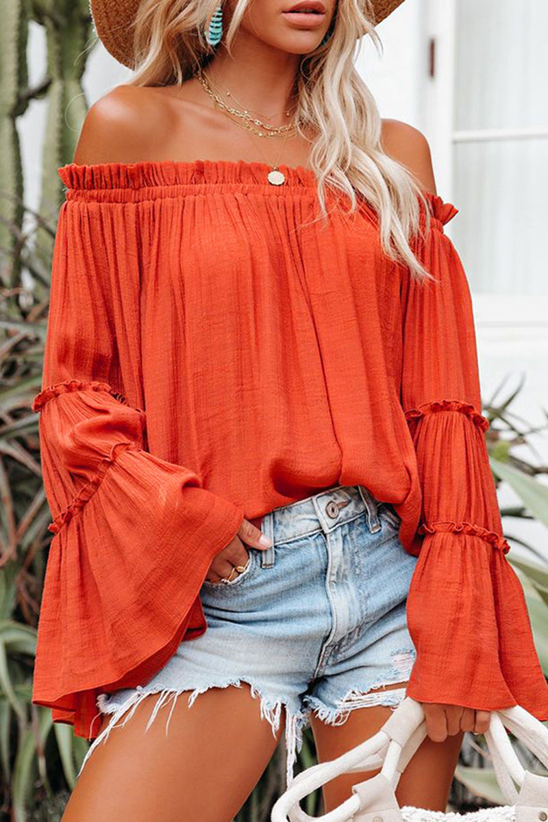 Dalia® | Street Solid Off Shoulder Tops