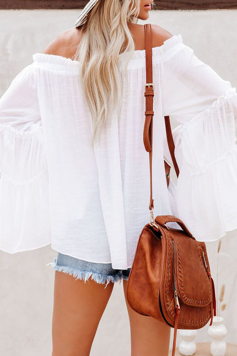 Dalia® | Street Solid Off Shoulder Tops