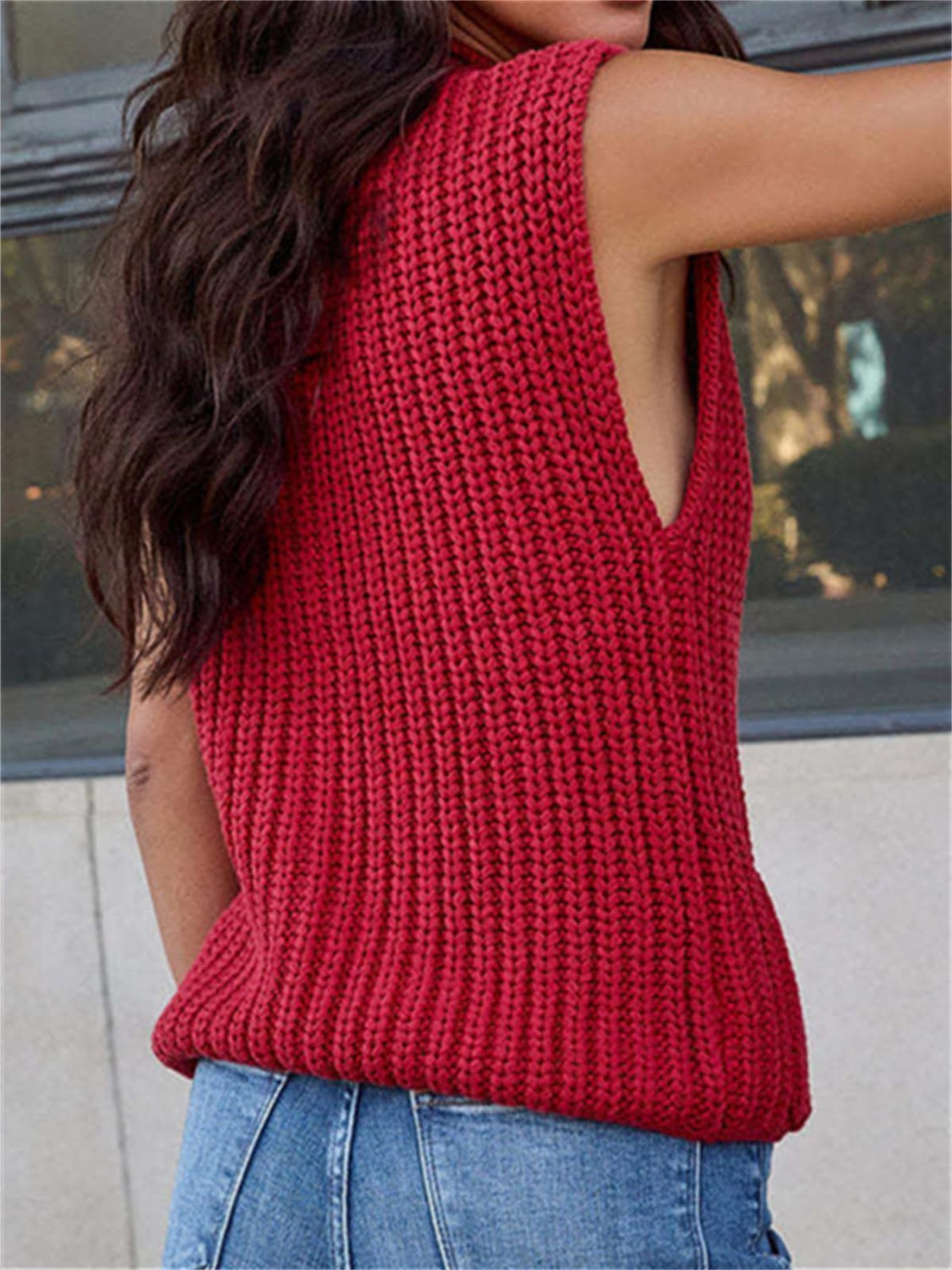 Beatriz® | Button-down sweater vest with pockets