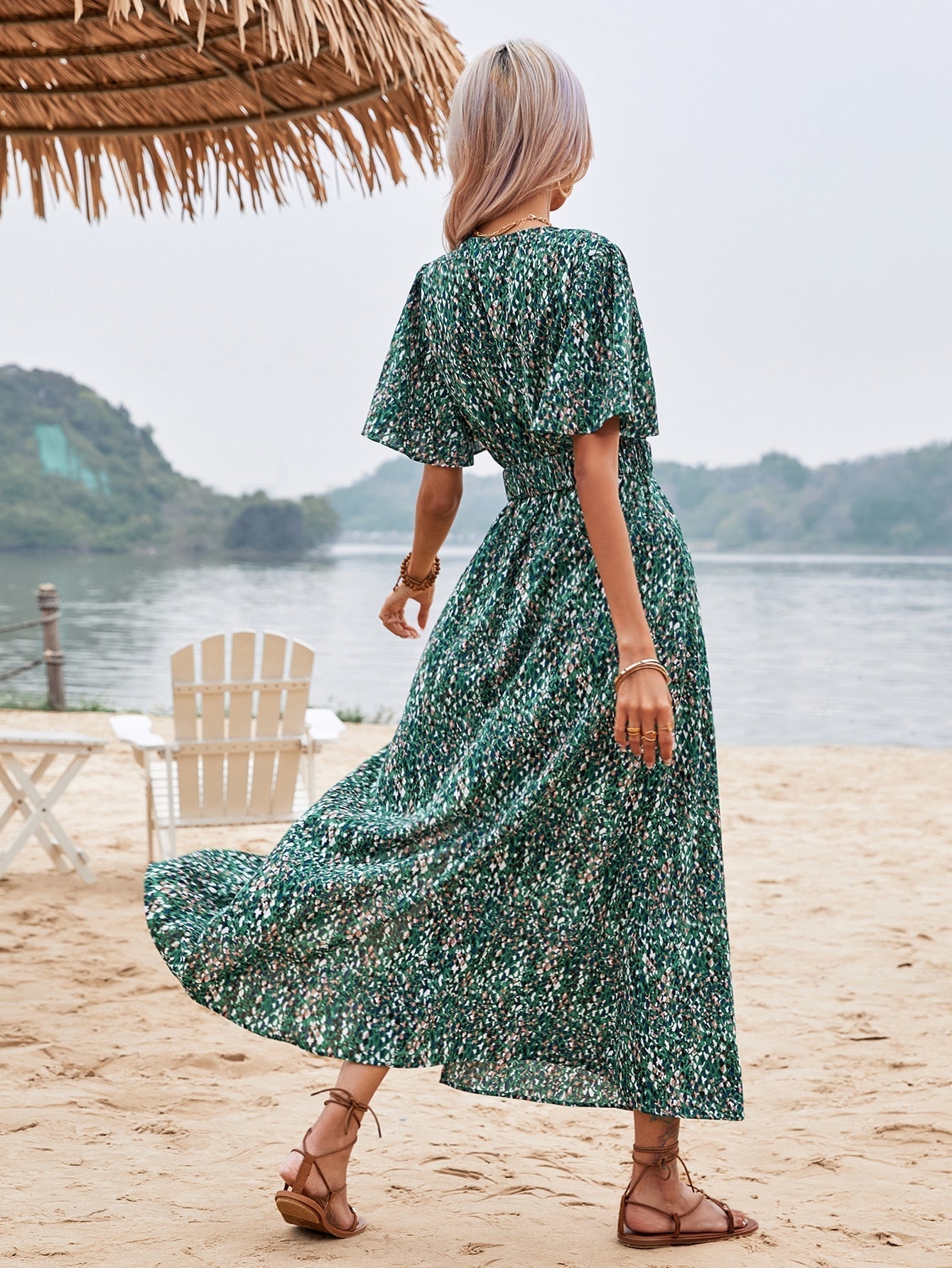 Belinda® | Maxi Dress Elegant Butterfly Style