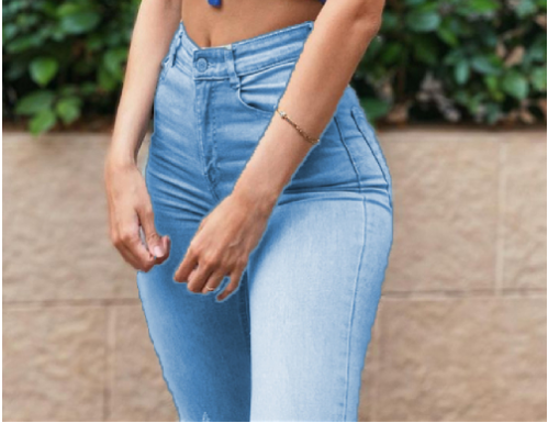 Anunciación® | Zipper Fly High Waist Butt Lifting Skinny Jeans