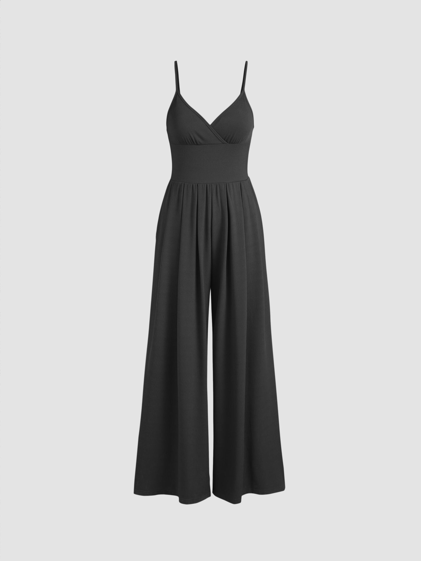 Brigitte® | Wide leg V-neck jumpsuit