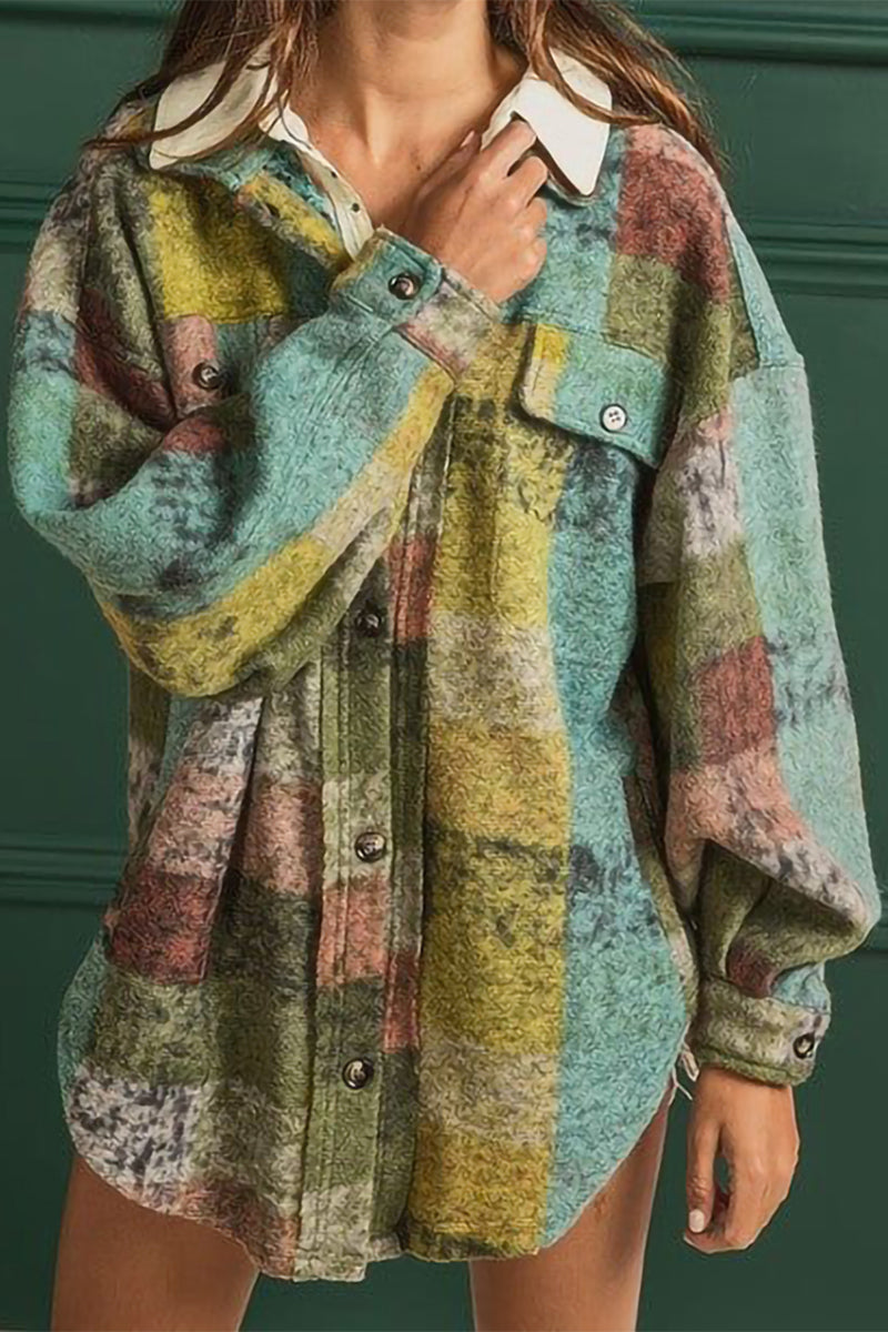 Angela® | Sexy color block tops with a contrasting turn-down collar
