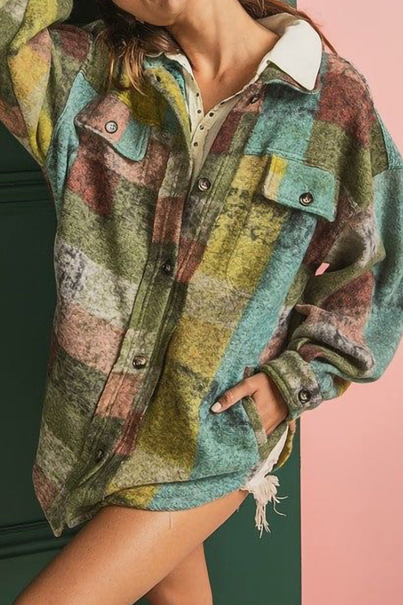 Angela® | Sexy color block tops with a contrasting turn-down collar