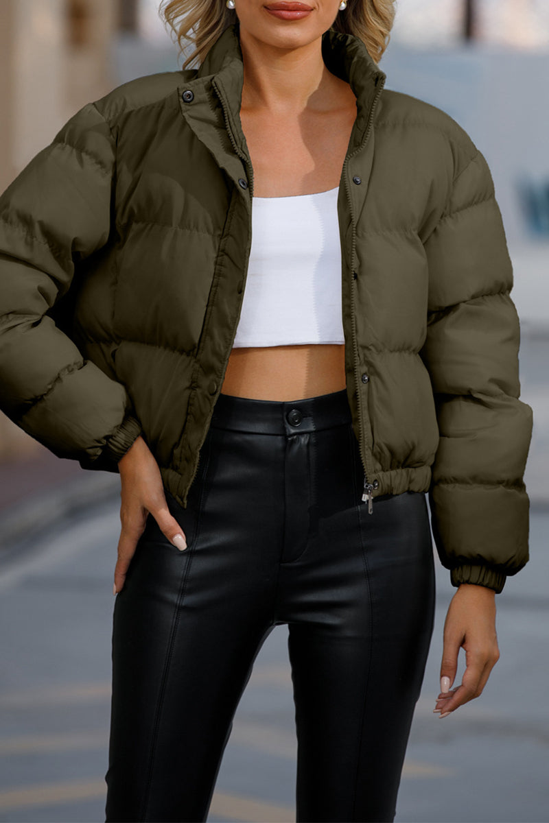 Aurora® | Casual turtleneck outerwear with fixed pocket and pockets