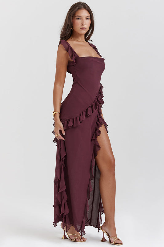 Carmen® | Elegant long dress with ruffles
