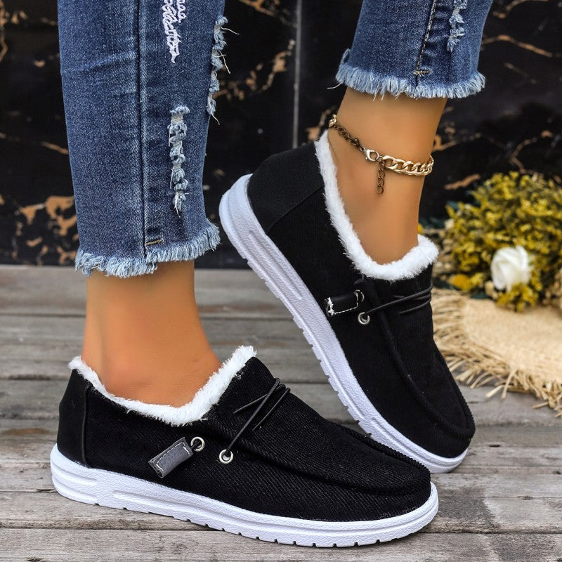 Claudia® | Casual solid color round comfortable patchwork style outdoor shoes