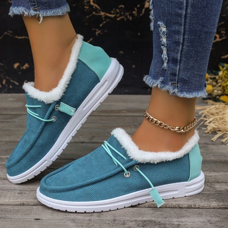 Claudia® | Casual solid color round comfortable patchwork style outdoor shoes