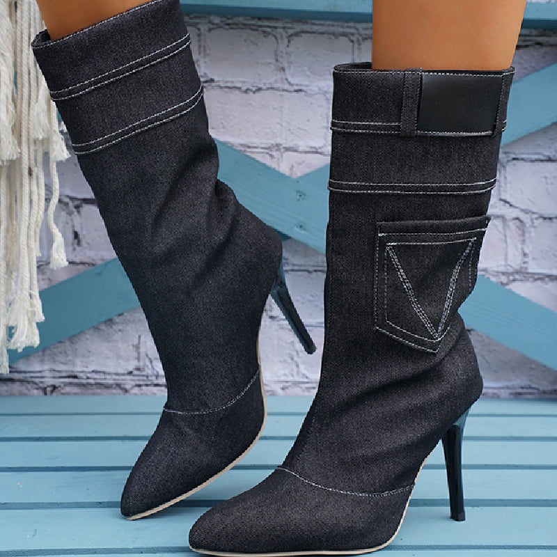 Edna® | Casual patchwork shoes with a pointed door