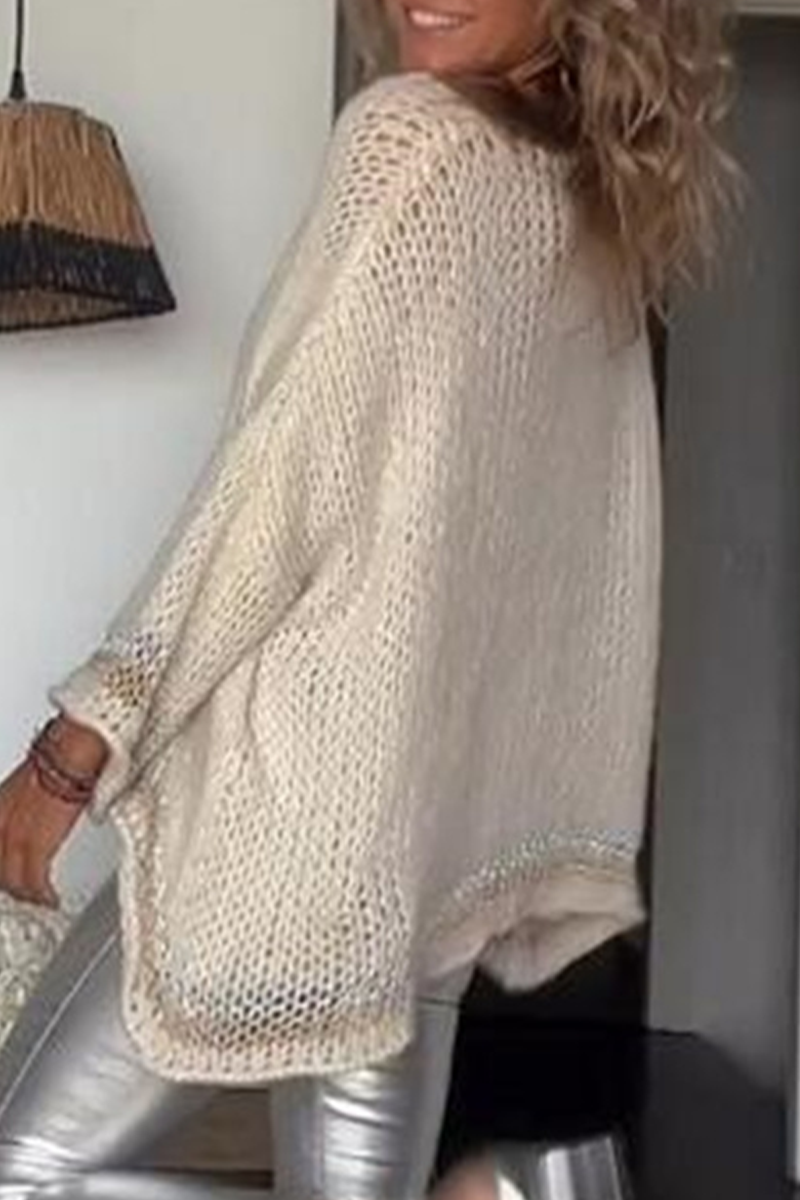 Carla® | Casual tops with plain tassel contrast and V-neck
