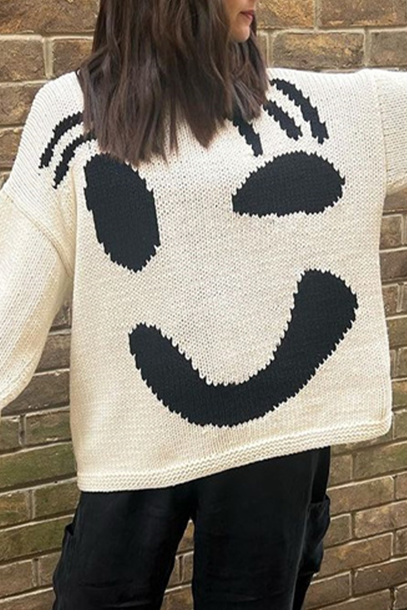 Casandra® | Casual solid color O-neck tops with contrast fabric