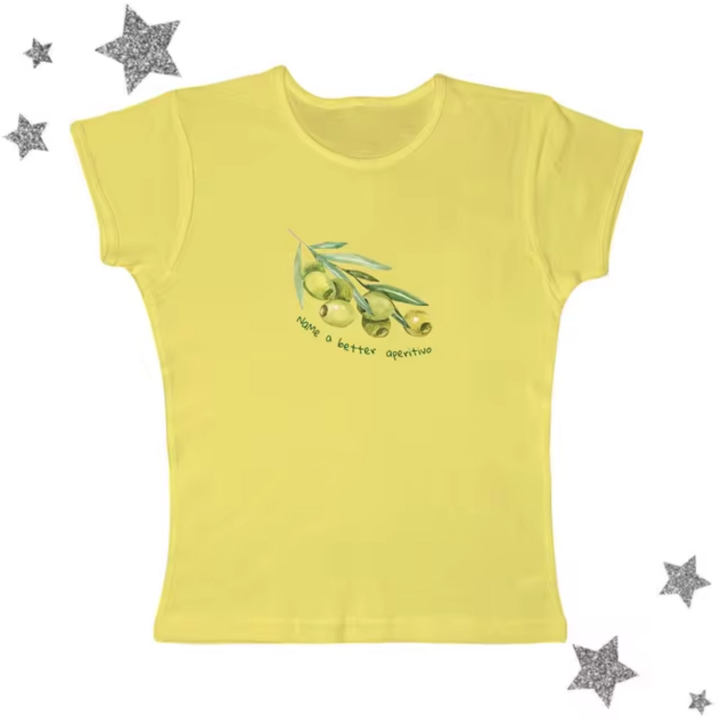 Elena® | Olive Print Crop Top Shirts