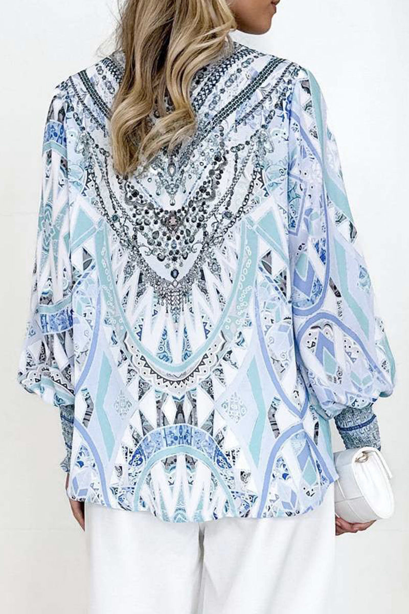 Dolores® | Elegant printed blouses with V-neck