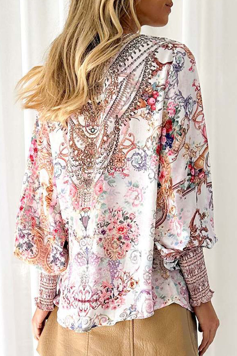 Dolores® | Elegant printed blouses with V-neck