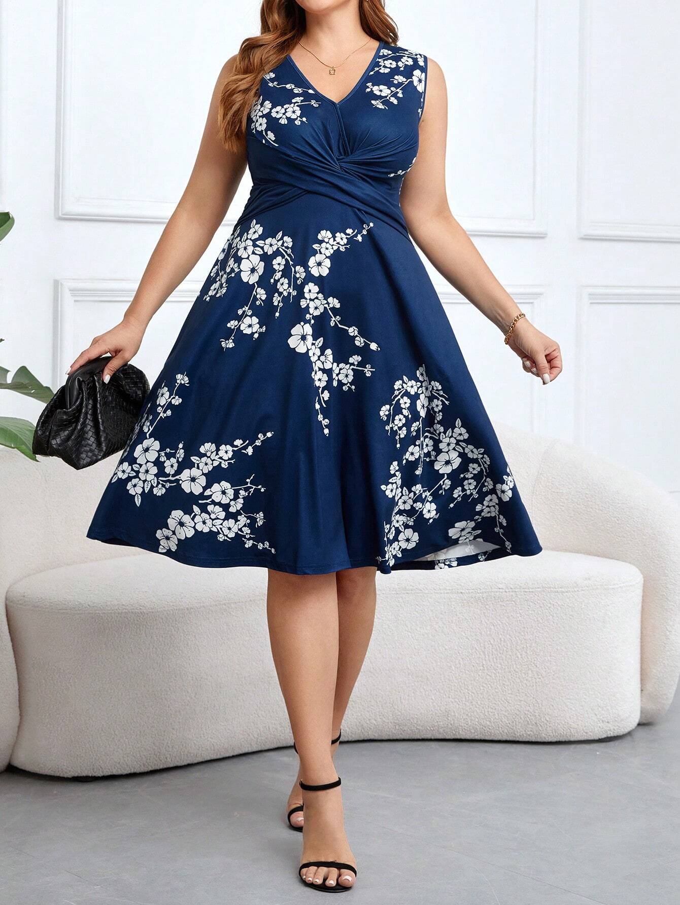 Tabitha | Elegant Floral Wrap Dress for All Occasions