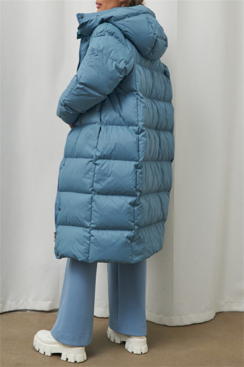 Casandra® | Casual Outerwear with Hooded Collar and Solid Color Patches (3 Colors)