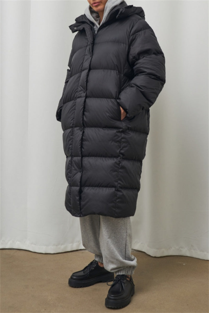Casandra® | Casual Outerwear with Hooded Collar and Solid Color Patches (3 Colors)