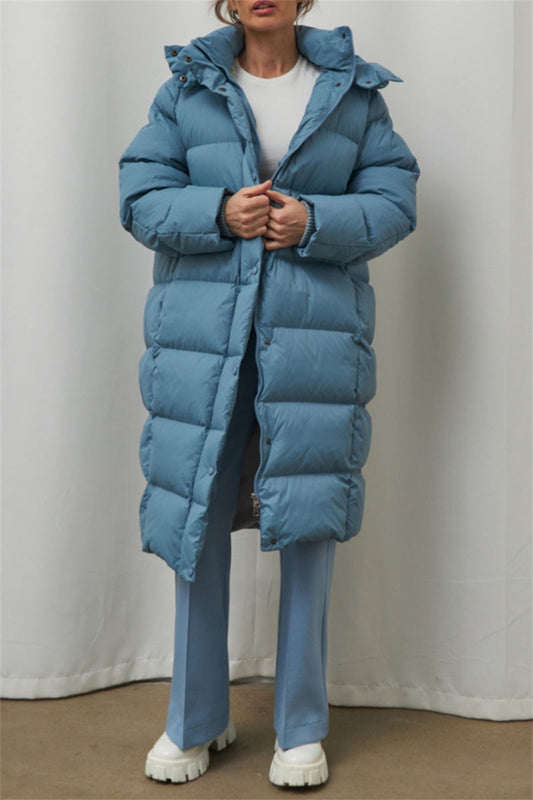 Casandra® | Casual Outerwear with Hooded Collar and Solid Color Patches (3 Colors)