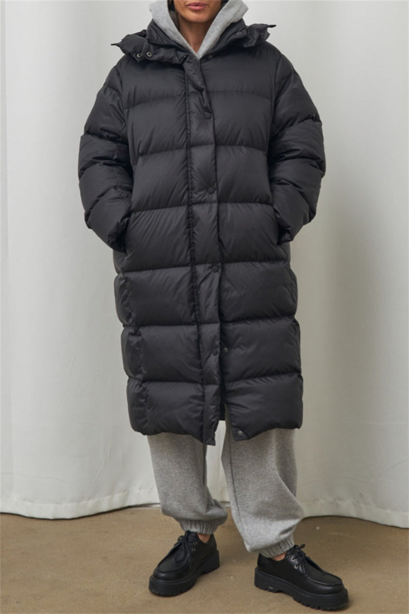 Casandra® | Casual Outerwear with Hooded Collar and Solid Color Patches (3 Colors)