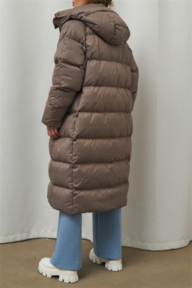Casandra® | Casual Outerwear with Hooded Collar and Solid Color Patches (3 Colors)