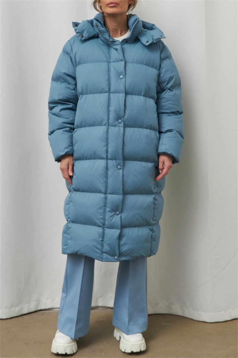Casandra® | Casual Outerwear with Hooded Collar and Solid Color Patches (3 Colors)