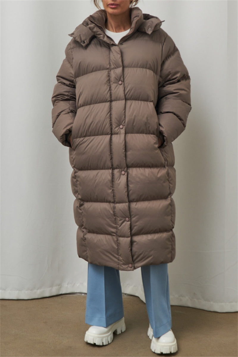 Casandra® | Casual Outerwear with Hooded Collar and Solid Color Patches (3 Colors)
