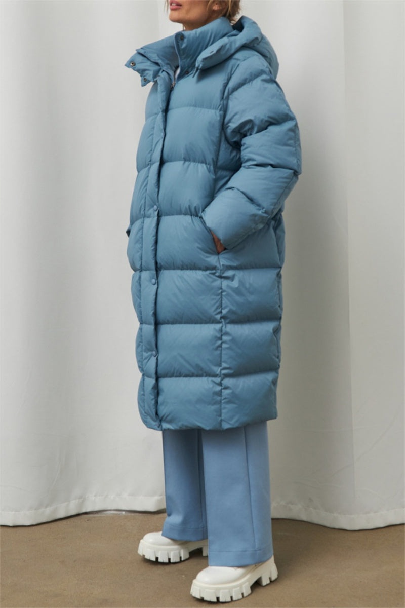 Casandra® | Casual Outerwear with Hooded Collar and Solid Color Patches (3 Colors)