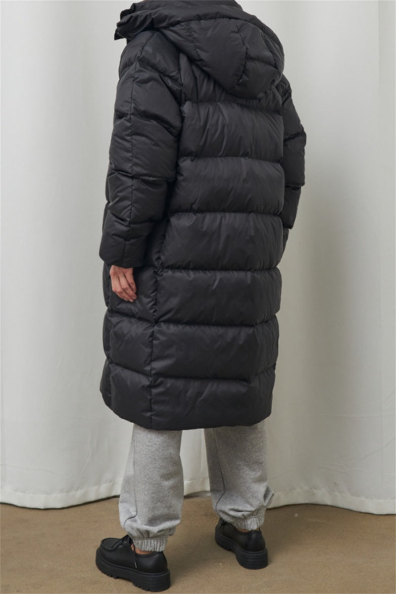Casandra® | Casual Outerwear with Hooded Collar and Solid Color Patches (3 Colors)