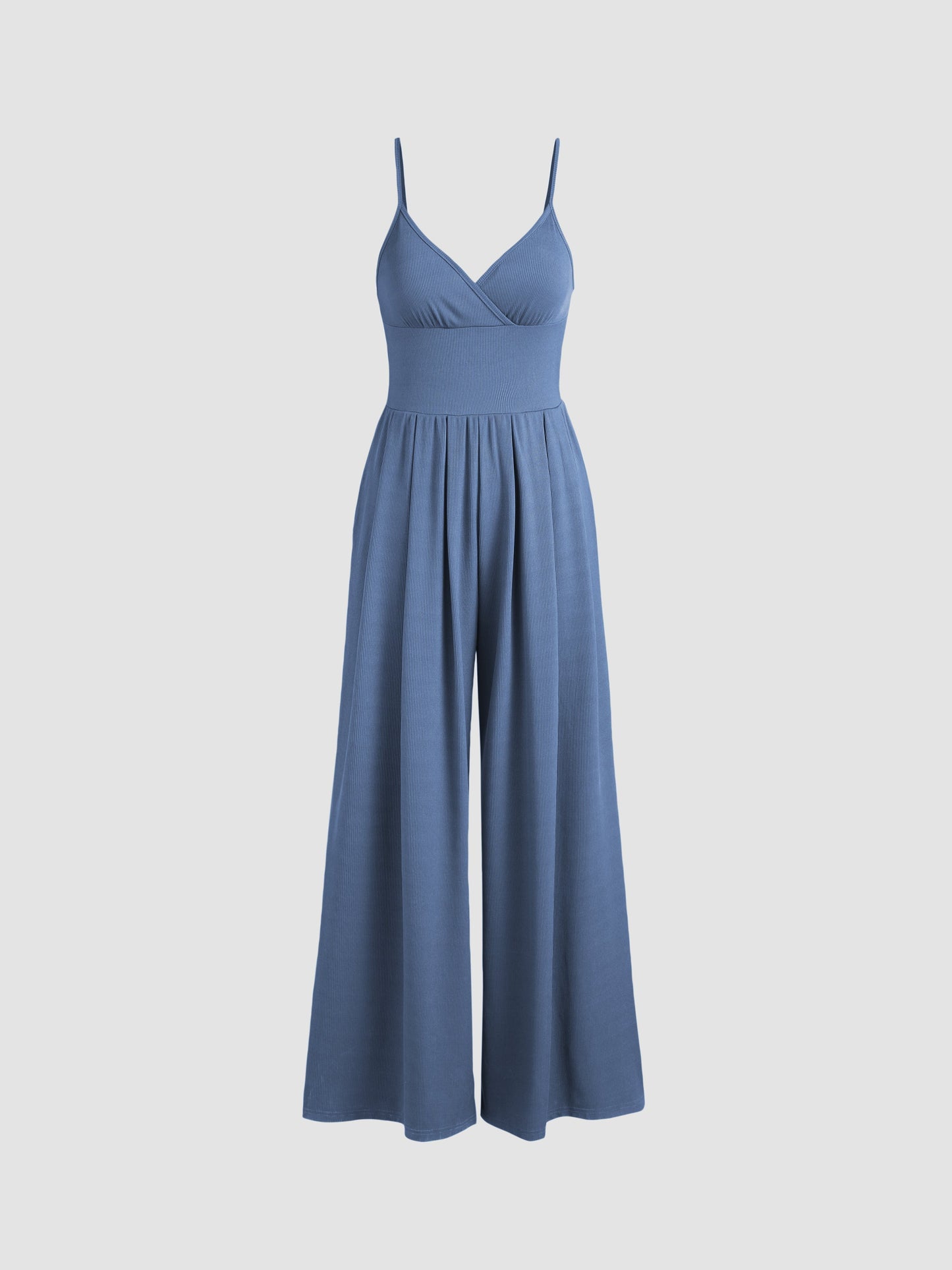 Brigitte® | Wide leg V-neck jumpsuit