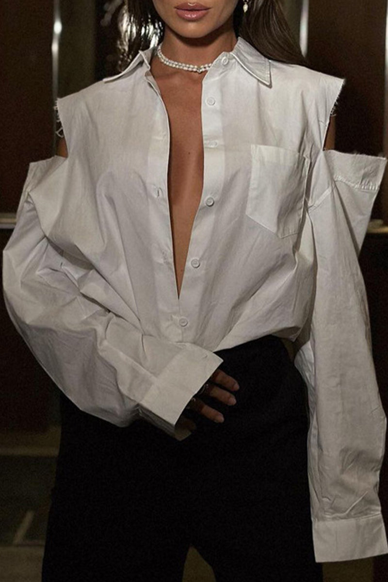 Blanca® | Elegant solid tops with hollowed out buttons