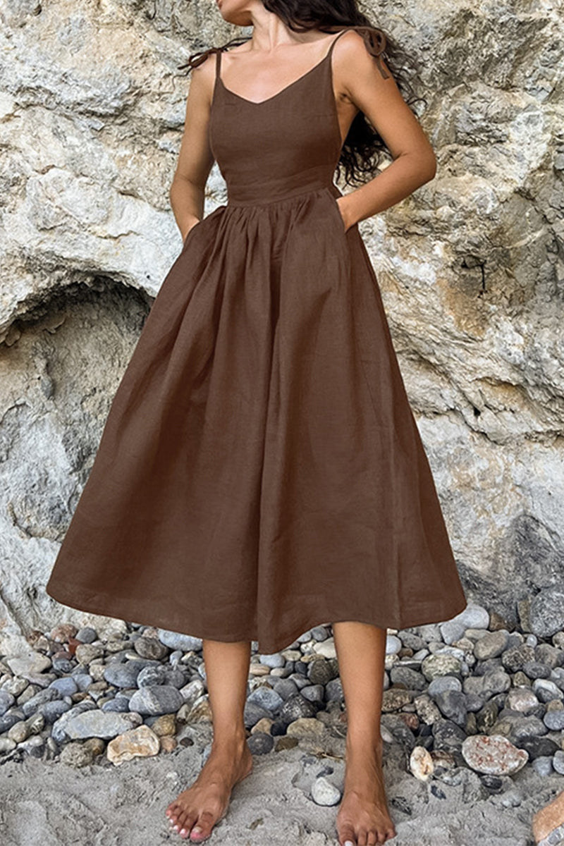 Berenice® | Sexy sling dress with fixed frenulum and V-neck