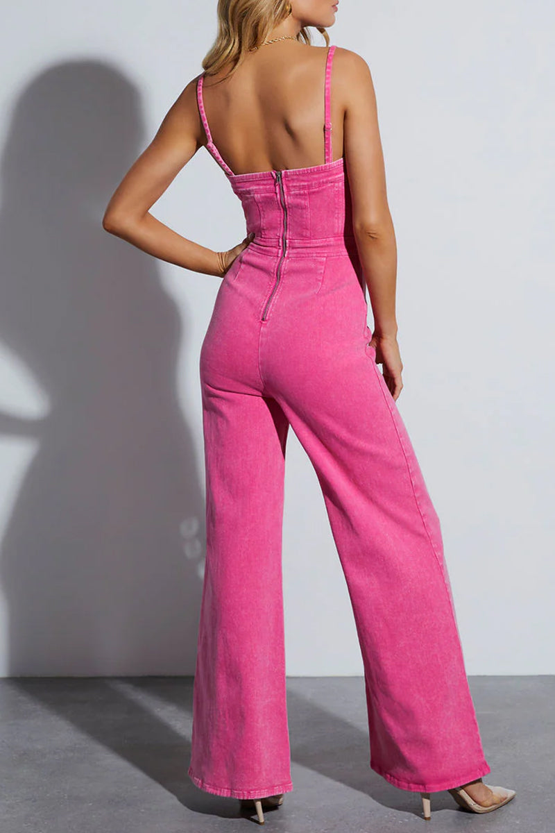 Amira® | Casual simplicity, solid, make old, normal overalls