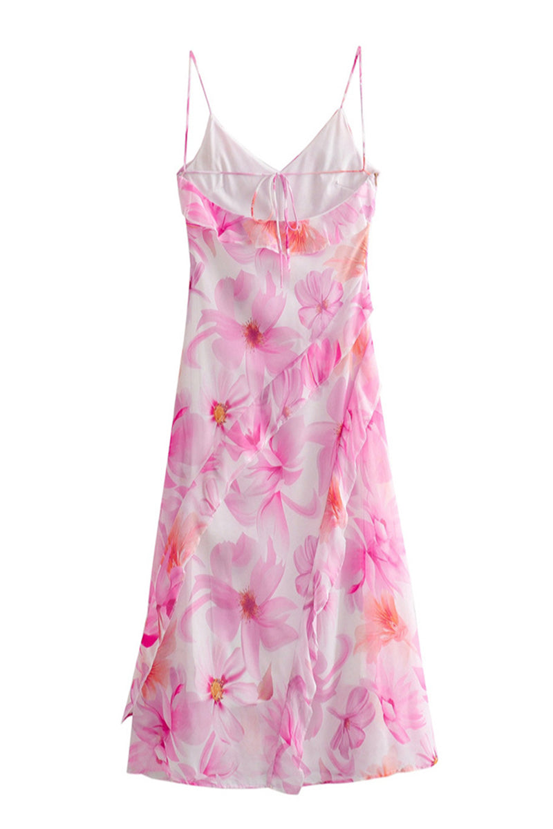 Adriana® | Backless ruffle dress