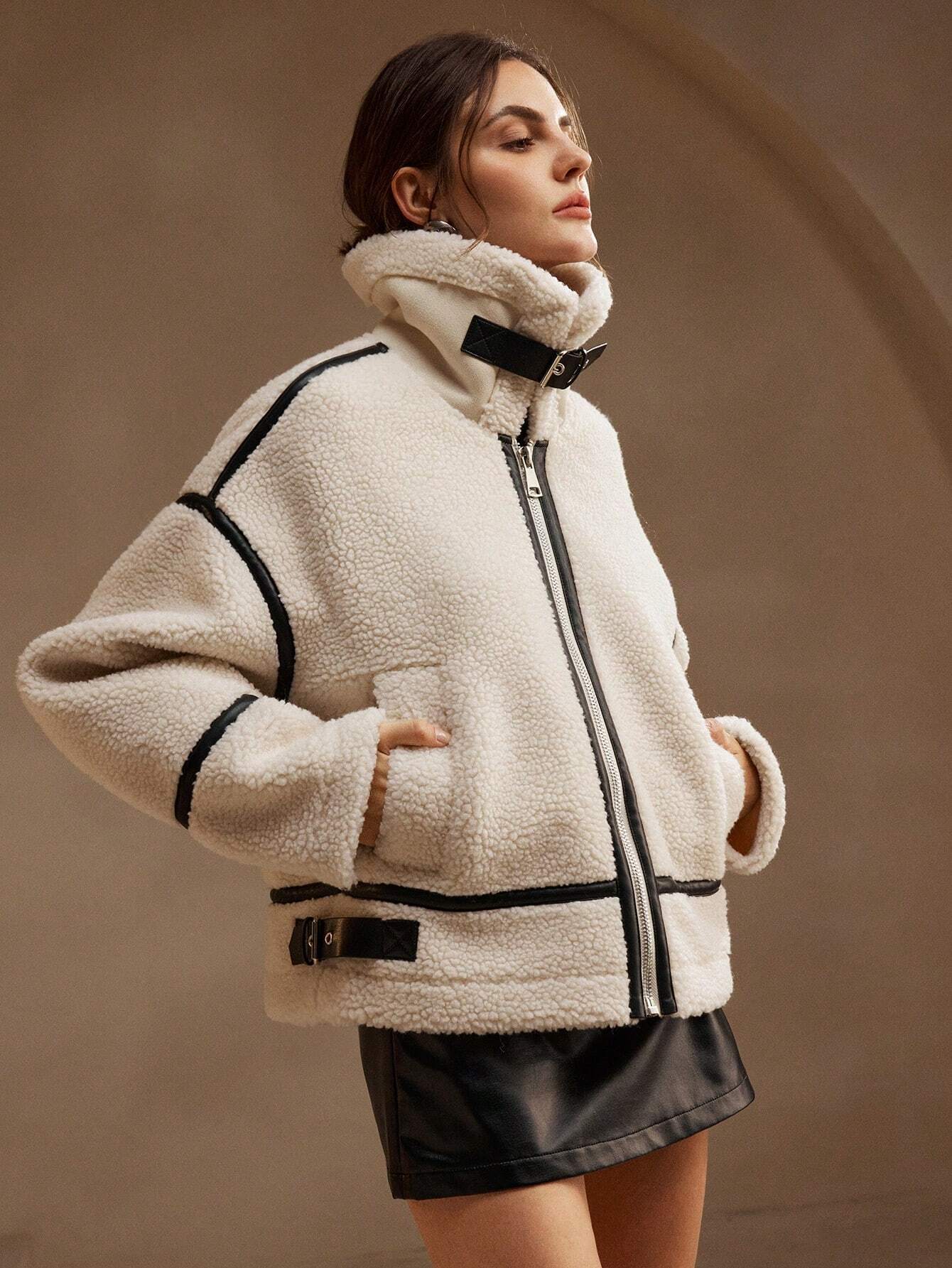 Renee | Women's Oversized Sherpa Jacket