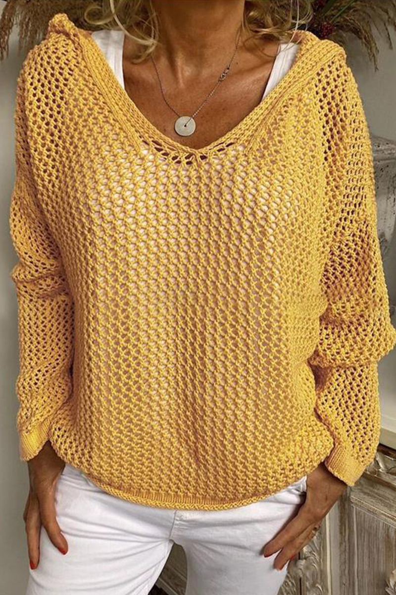 Astrid® | Casual solid color hollow out hoodies for everyday wear