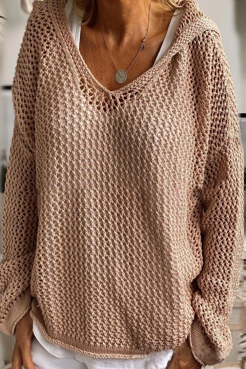 Astrid® | Casual solid color hollow out hoodies for everyday wear