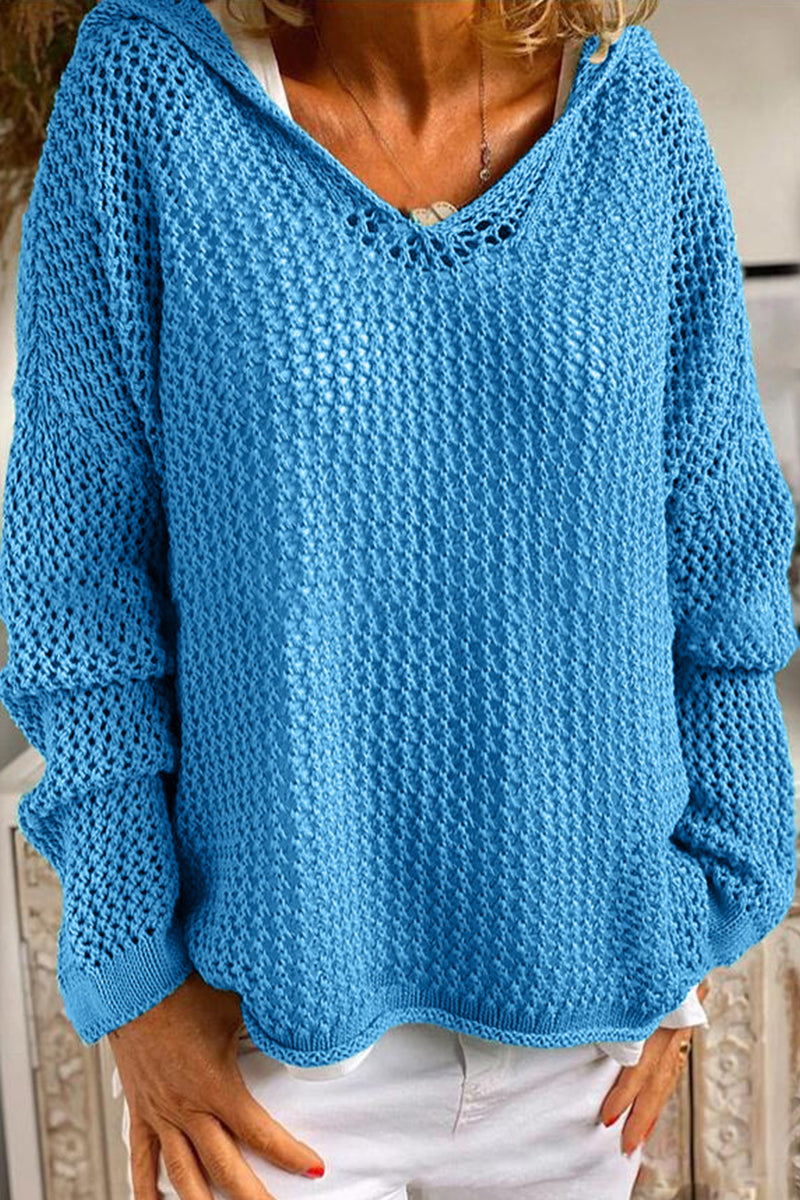 Astrid® | Casual solid color hollow out hoodies for everyday wear