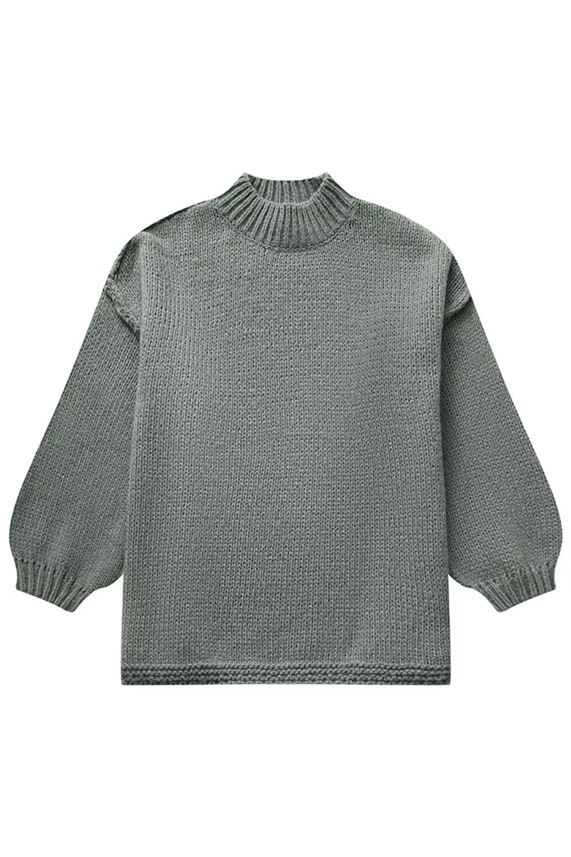 Barbara® | Casual solid color O-neck sweaters for everyday wear