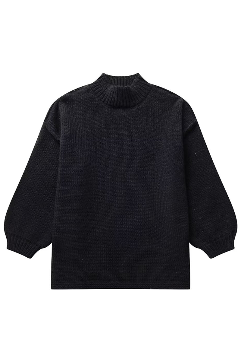 Barbara® | Casual solid color O-neck sweaters for everyday wear