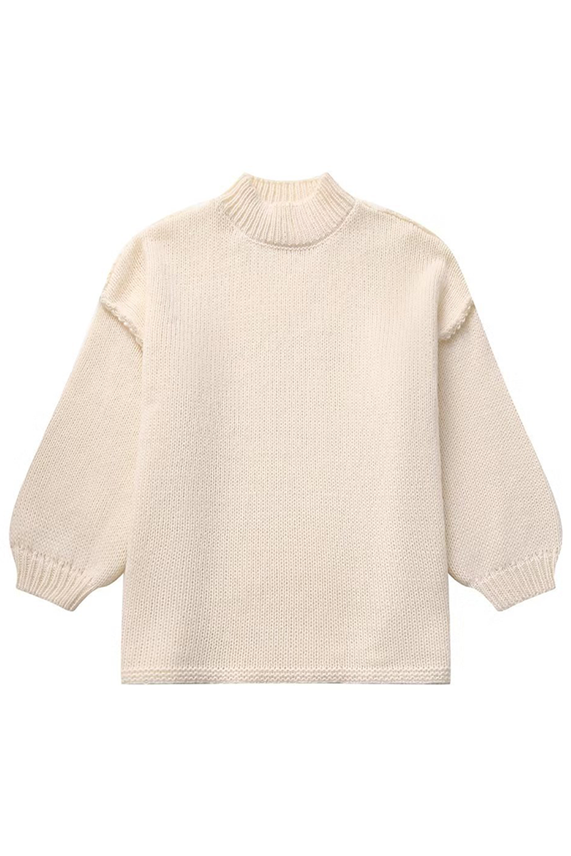 Barbara® | Casual solid color O-neck sweaters for everyday wear