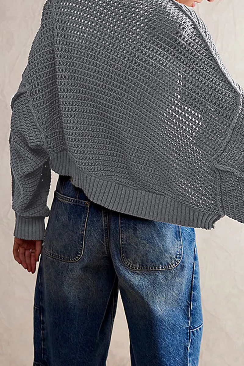 Carina® | Casual everyday outerwear with plain woven pattern and cardigan collar