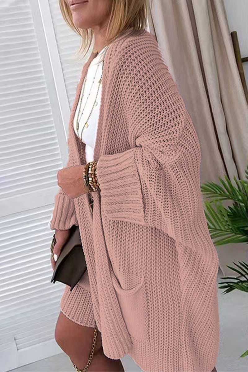 Carmen® | Casual solid color outerwear with pocket and V-neck