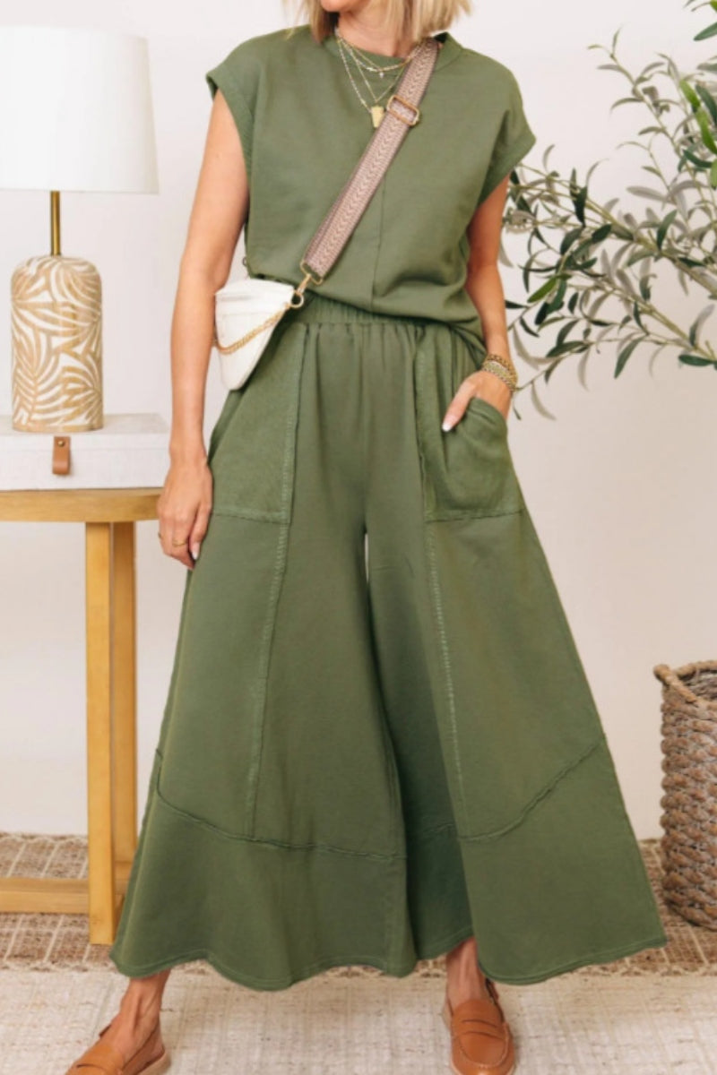 Concepcion® | Casual plain O-neck two-piece bag