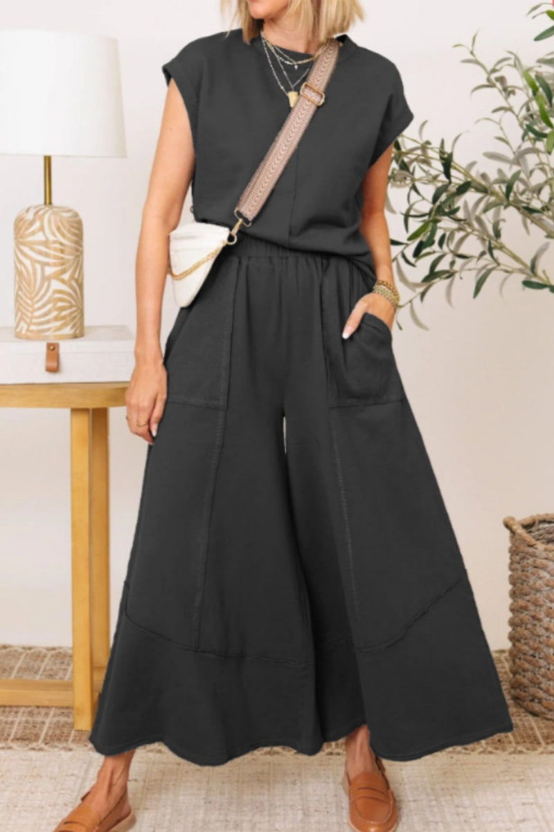 Concepcion® | Casual plain O-neck two-piece bag