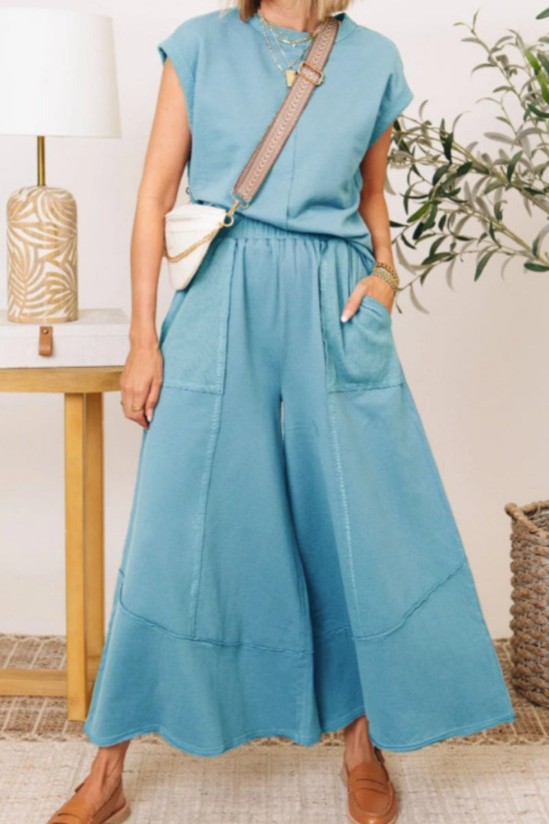 Concepcion® | Casual plain O-neck two-piece bag