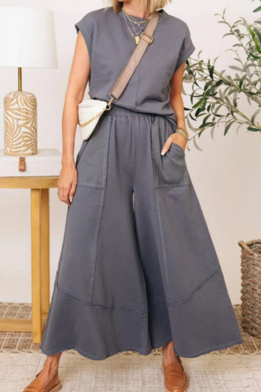Concepcion® | Casual plain O-neck two-piece bag