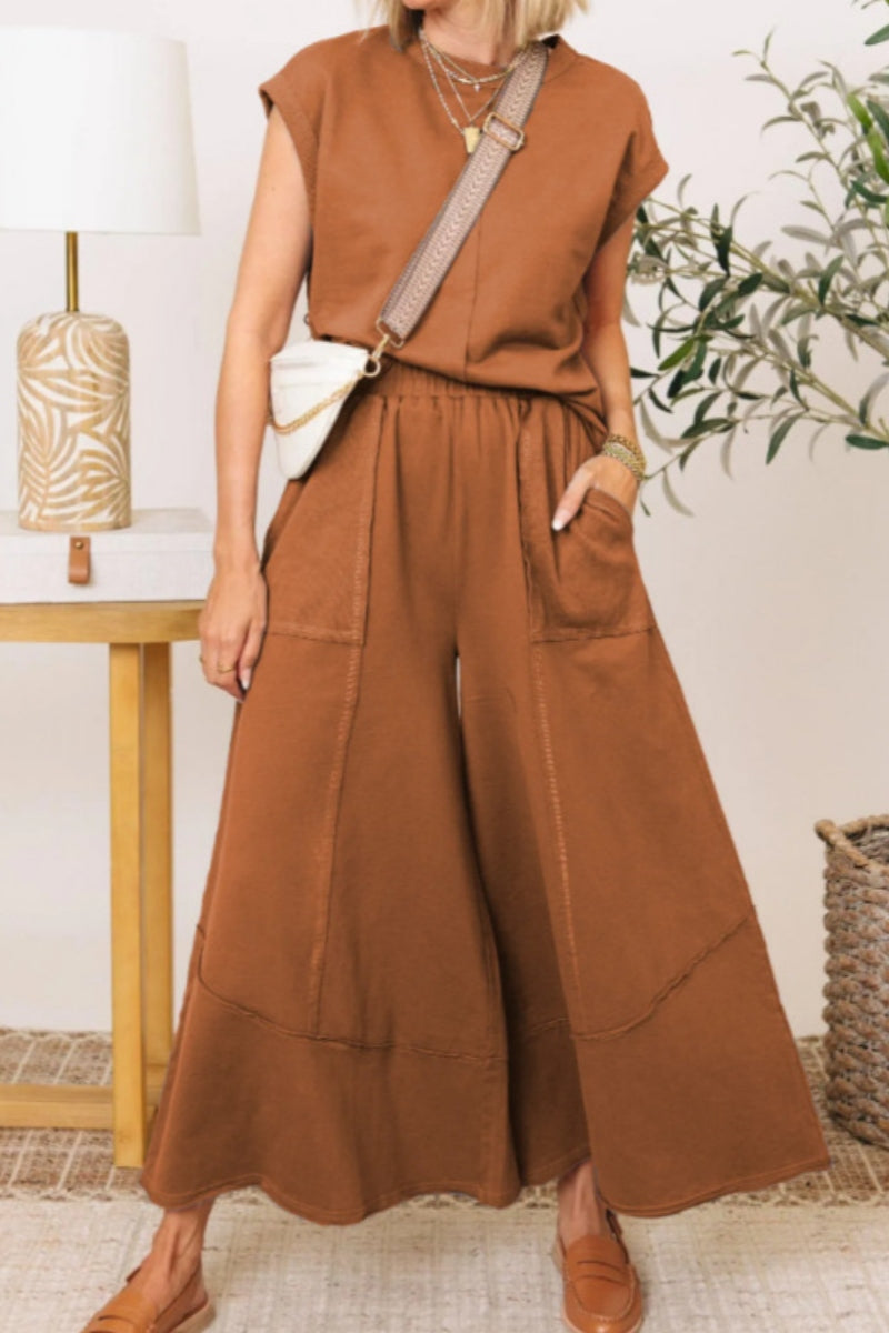 Concepcion® | Casual plain O-neck two-piece bag
