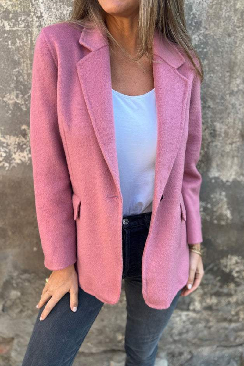 Christiane® | Casual everyday outerwear with buttons and a large reversible collar